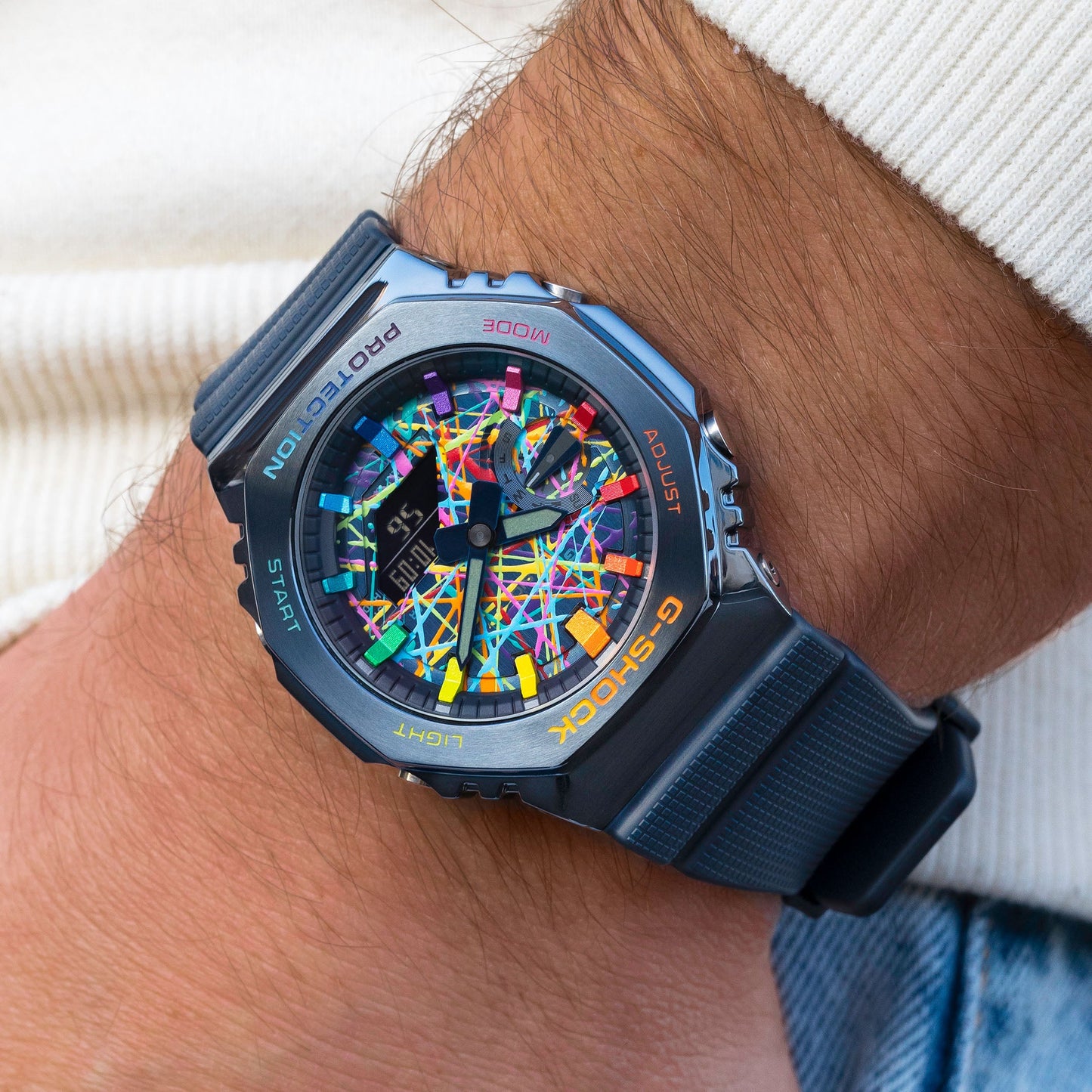 G-Shock CasiOak Blue Freak Rainbow (カシオーク/ブルーフリークレインボー)