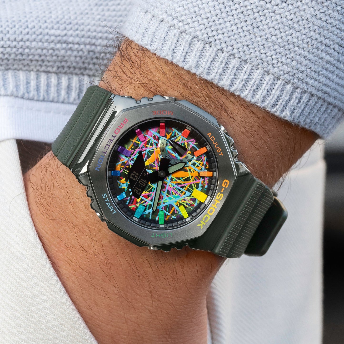 G-Shock CasiOak Green Freak Rainbow (カシオーク/グリーンフリークレインボー)