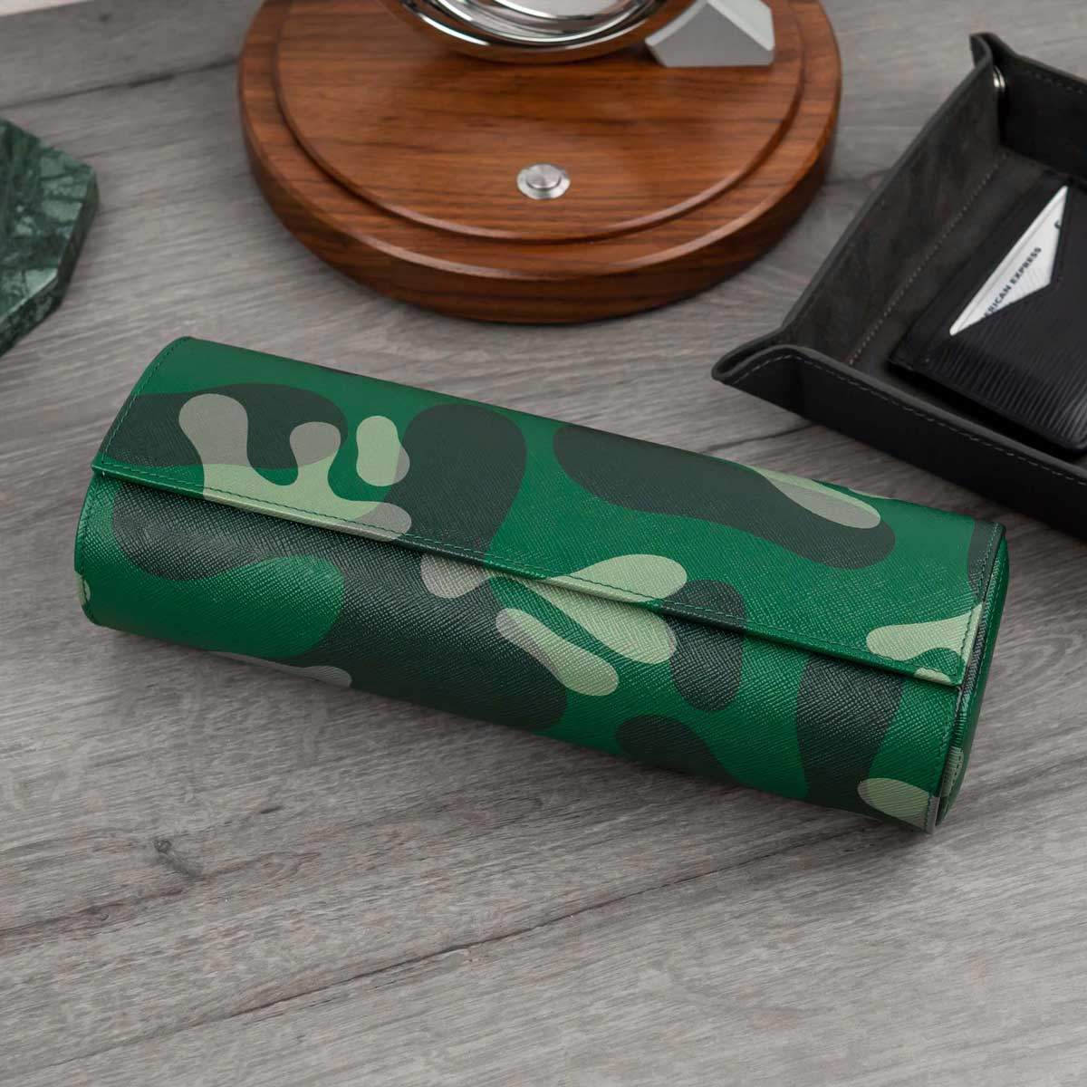IFLW ウォッチロール4本用 Green Camo(グリーン迷彩)