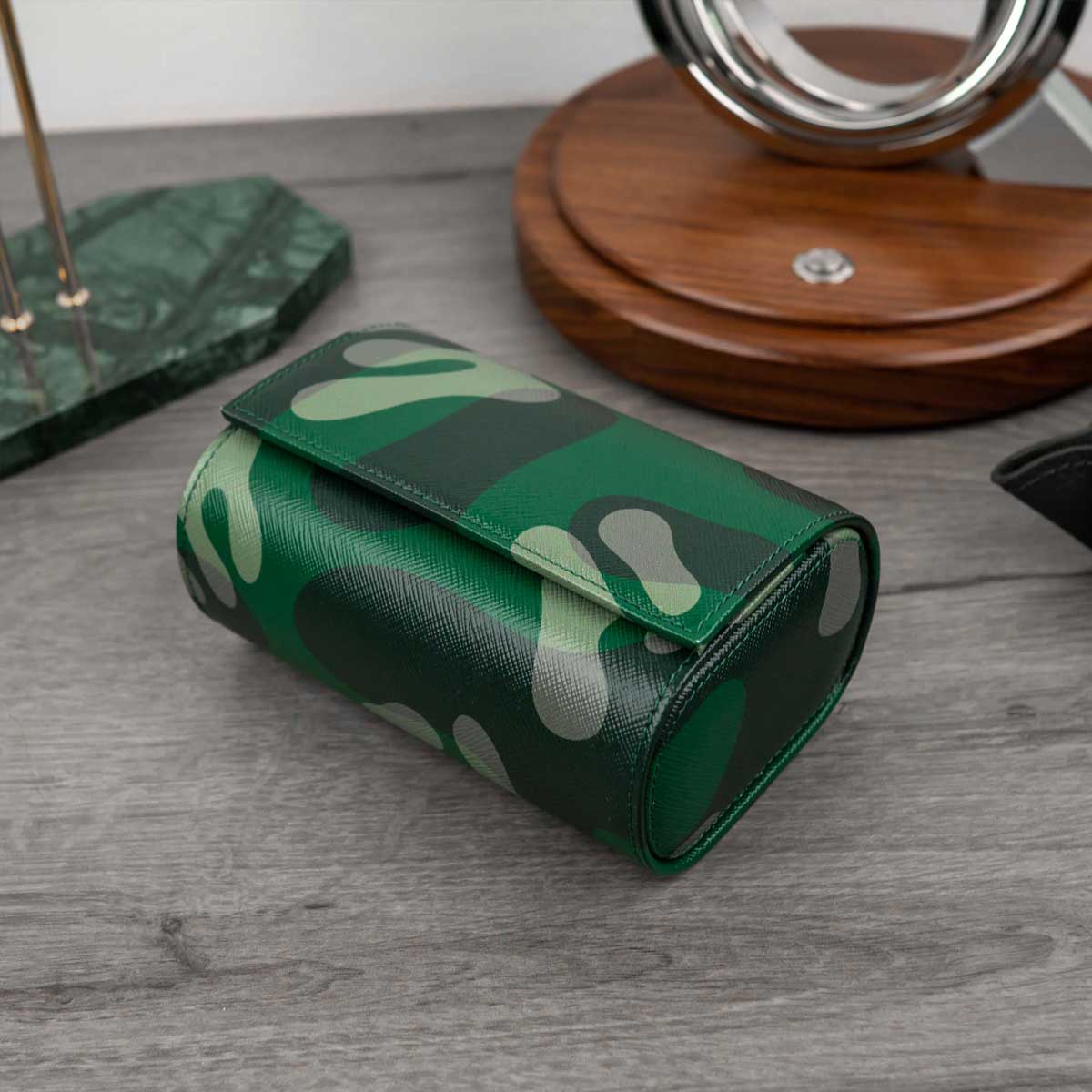 IFLW ウォッチロール2本用 Green Camo(グリーン迷彩)