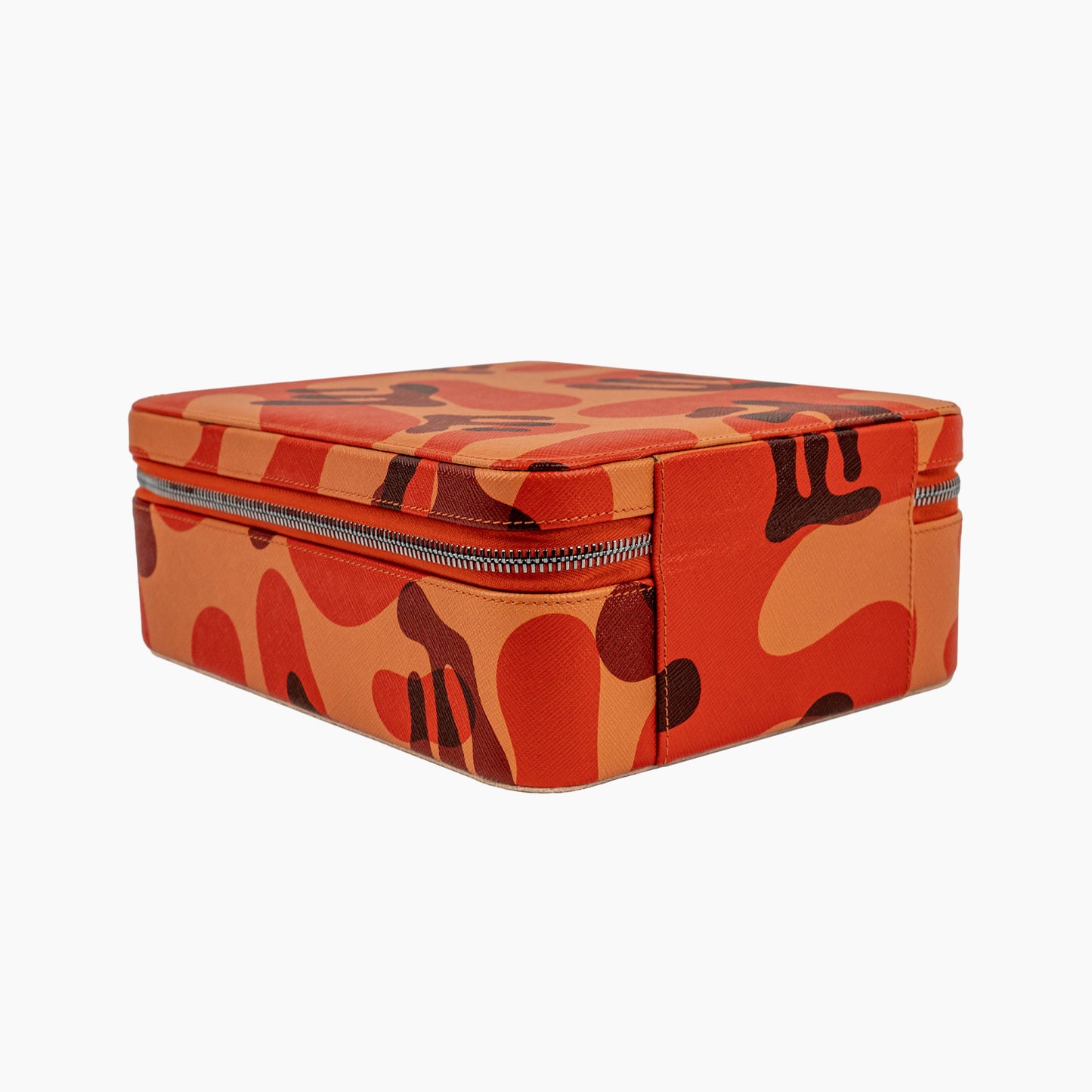 IFLW ウォッチケース 6本用 オレンジ迷彩 Orange Camo Watch Case for 6