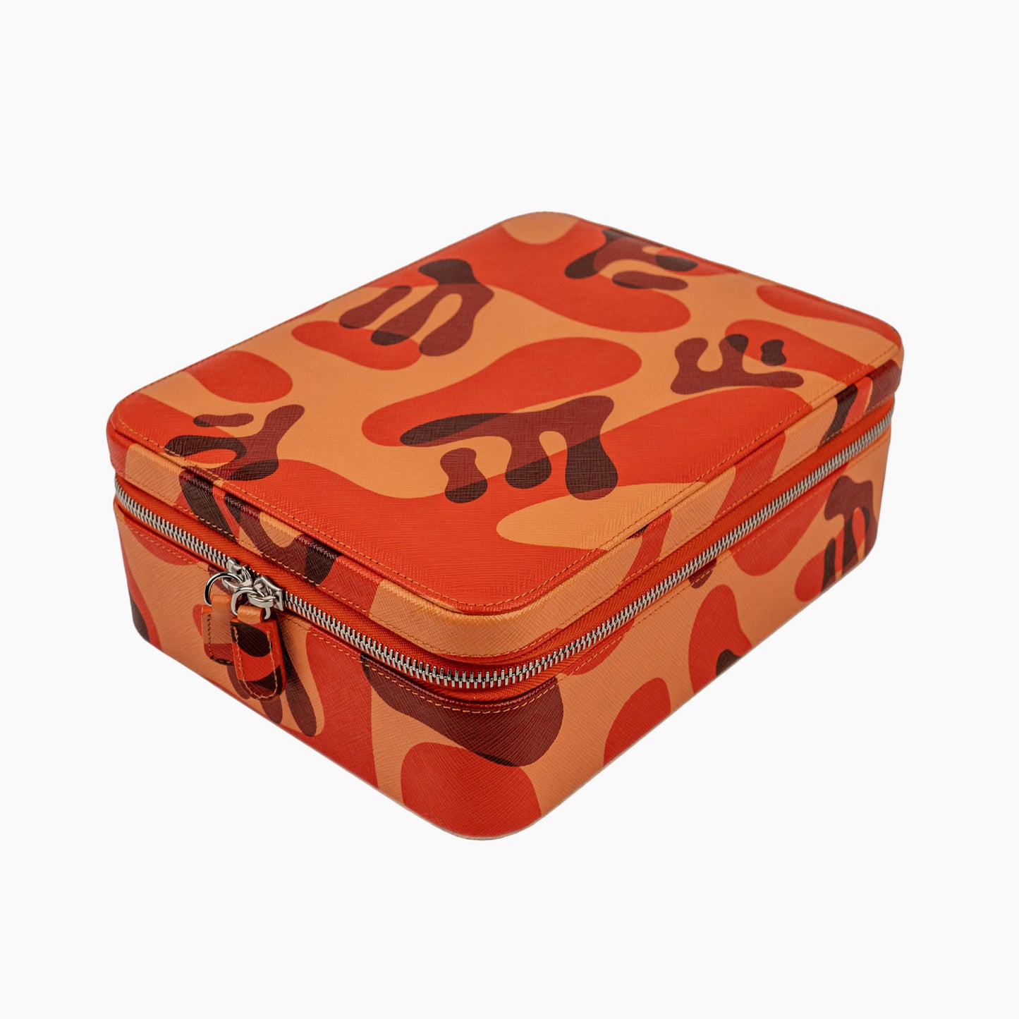 IFLW ウォッチケース 6本用 オレンジ迷彩 Orange Camo Watch Case for 6