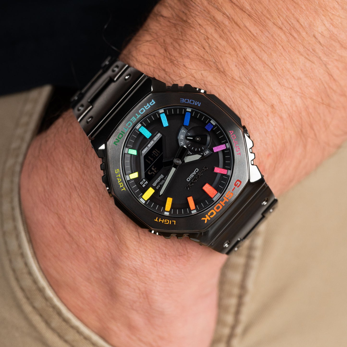 G-Shock CasiOak Black Metal Rainbow (カシオーク/ブラックメタルレインボー)