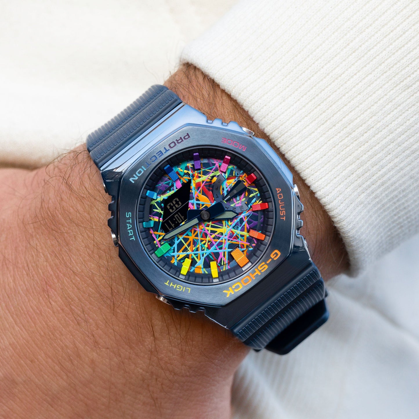 G-Shock CasiOak Blue Freak Rainbow (カシオーク/ブルーフリークレインボー）