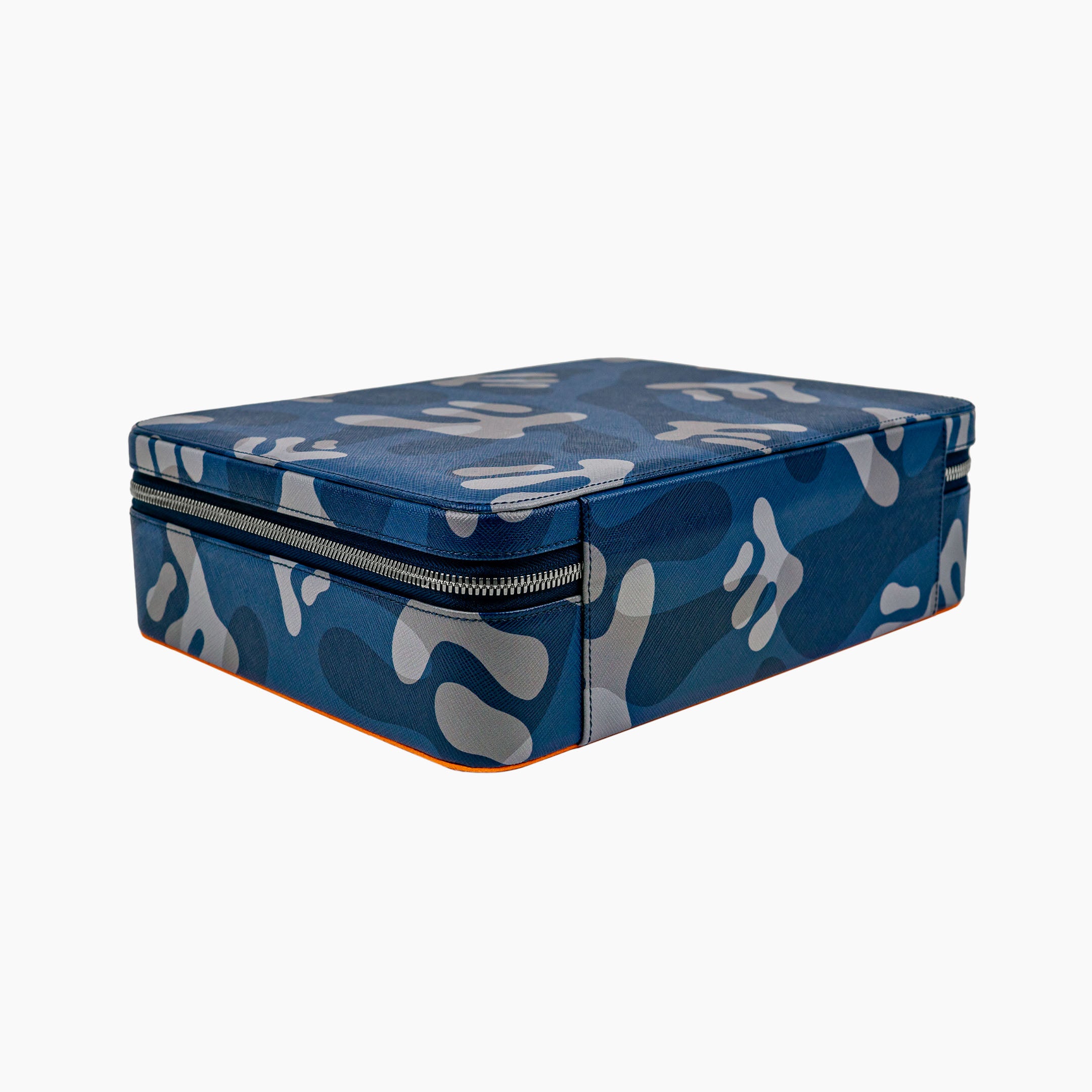 IFLW ウォッチケース 10本用 ブルー迷彩 /Blue Camo Watch Case for 10