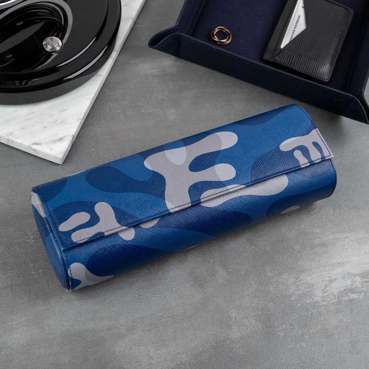 IFLW ウォッチロール4本用 Blue Camo（ブルー迷彩）